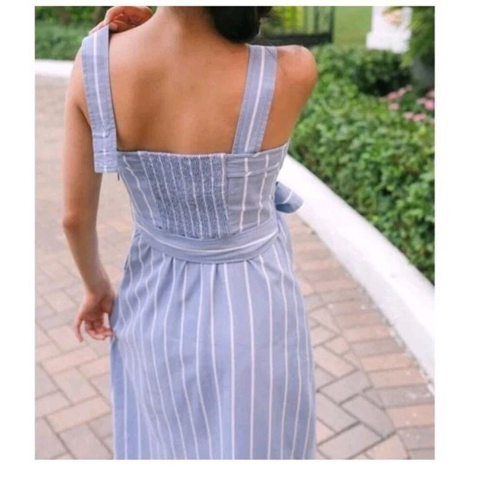 Everlane Women's the picnic Dress Stripped Coastal Summer Festival size 2 - Picture 3 of 12